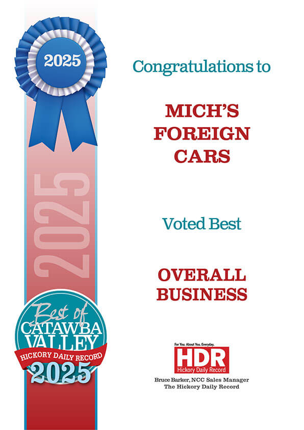 Michs Foreign Cars Award